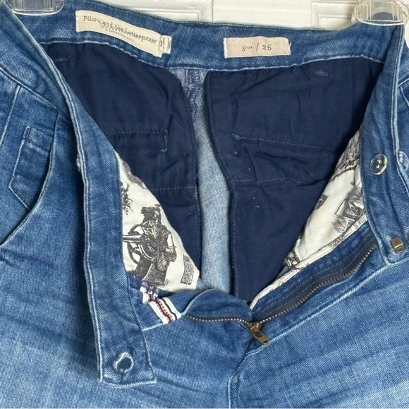 Pilcro Denim - Anthropologie Pilcro & the Letterpress Mid-Wash Straight Blue Jeans Women 26